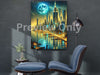 New York Moonlight Memory – Digital Print | Instant Download